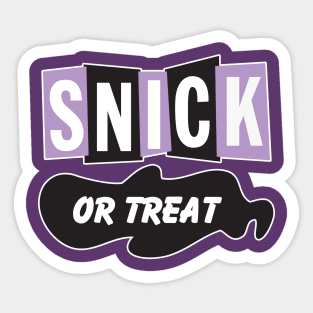 Snick or Treat Sticker